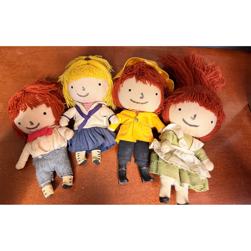 Vintage 1966 Determined Productions Pocket Dolls Wolfpit Enterprises Set of 4